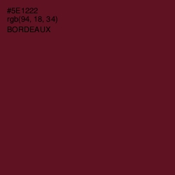 #5E1222 - Bordeaux Color Image