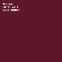 #5E1629 - Wine Berry Color Image