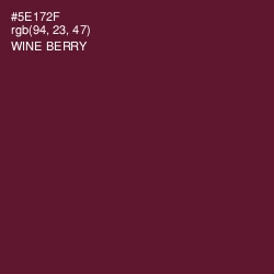 #5E172F - Wine Berry Color Image