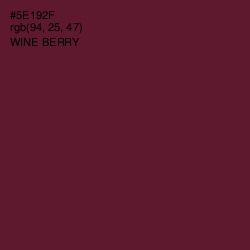 #5E192F - Wine Berry Color Image