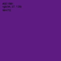 #5E1B81 - Pigment Indigo Color Image