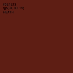 #5E1E13 - Heath Color Image