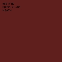 #5E1F1D - Heath Color Image