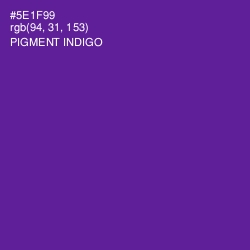 #5E1F99 - Pigment Indigo Color Image