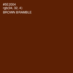 #5E2004 - Brown Bramble Color Image