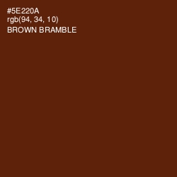 #5E220A - Brown Bramble Color Image