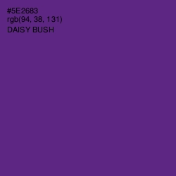 #5E2683 - Daisy Bush Color Image