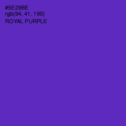 #5E29BE - Royal Purple Color Image