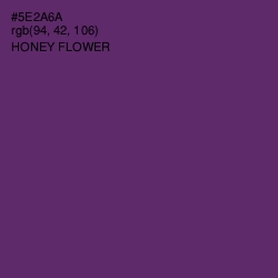 #5E2A6A - Honey Flower Color Image