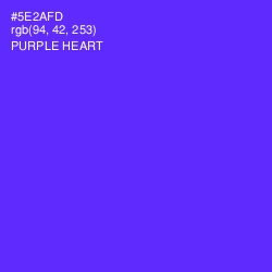 #5E2AFD - Purple Heart Color Image