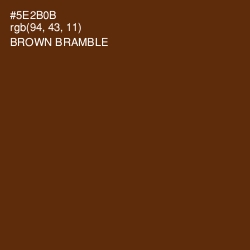 #5E2B0B - Brown Bramble Color Image