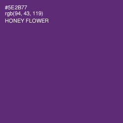 #5E2B77 - Honey Flower Color Image