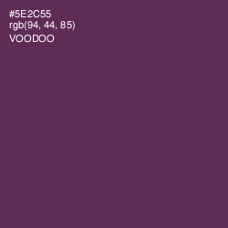 #5E2C55 - Voodoo Color Image