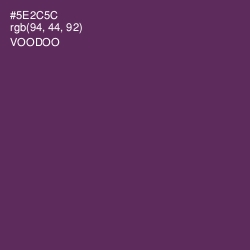 #5E2C5C - Voodoo Color Image