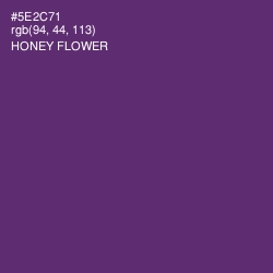 #5E2C71 - Honey Flower Color Image