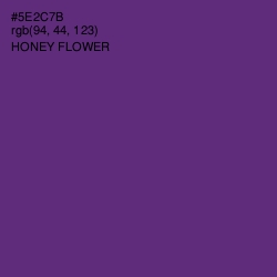 #5E2C7B - Honey Flower Color Image