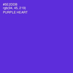 #5E2DDB - Purple Heart Color Image