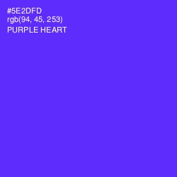 #5E2DFD - Purple Heart Color Image