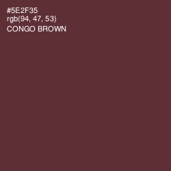 #5E2F35 - Congo Brown Color Image