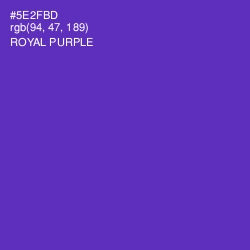 #5E2FBD - Royal Purple Color Image