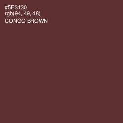 #5E3130 - Congo Brown Color Image