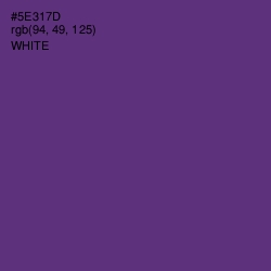 #5E317D - Honey Flower Color Image