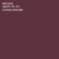 #5E323E - Congo Brown Color Image