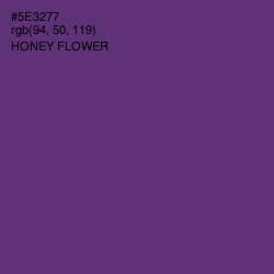 #5E3277 - Honey Flower Color Image