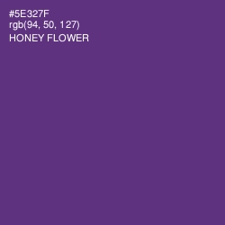 #5E327F - Honey Flower Color Image