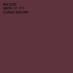 #5E333D - Congo Brown Color Image