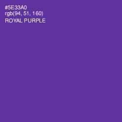 #5E33A0 - Royal Purple Color Image
