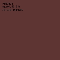 #5E3533 - Congo Brown Color Image