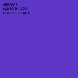 #5E36C8 - Purple Heart Color Image