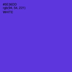 #5E36DD - Purple Heart Color Image