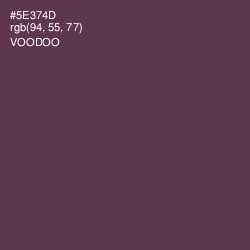 #5E374D - Voodoo Color Image