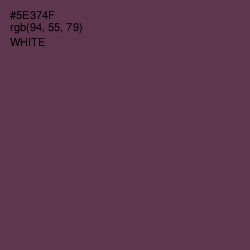 #5E374F - Voodoo Color Image