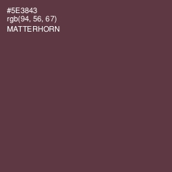 #5E3843 - Matterhorn Color Image