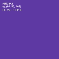 #5E38A3 - Royal Purple Color Image
