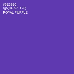 #5E39B0 - Royal Purple Color Image