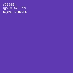 #5E39B1 - Royal Purple Color Image