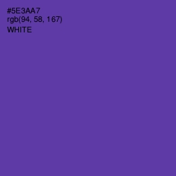 #5E3AA7 - Royal Purple Color Image