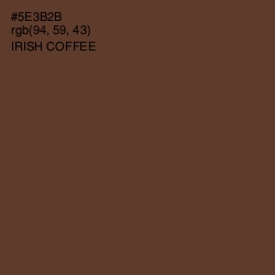 #5E3B2B - Irish Coffee Color Image