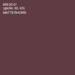 #5E3C41 - Matterhorn Color Image