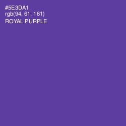 #5E3DA1 - Royal Purple Color Image