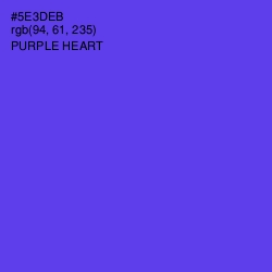 #5E3DEB - Purple Heart Color Image