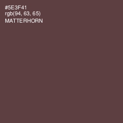 #5E3F41 - Matterhorn Color Image