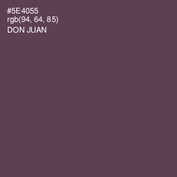 #5E4055 - Don Juan Color Image