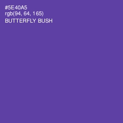 #5E40A5 - Butterfly Bush Color Image