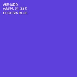 #5E40DD - Fuchsia Blue Color Image