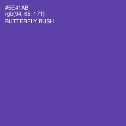 #5E41AB - Butterfly Bush Color Image